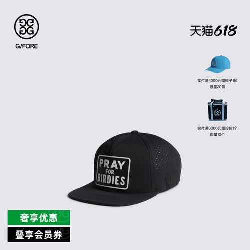 G/FORE吉福官方秋冬PRAY FOR BIRDIES SNAPBACK鸭舌帽