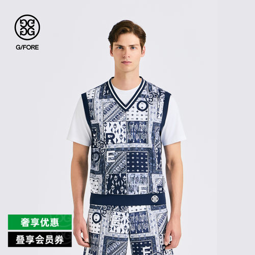 G/FORE吉福官方春夏男士高尔夫服装VEST背心
