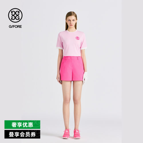 G/FORE吉福官方女士高尔夫服装CREWNECK短袖T恤衫