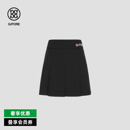 G/FORE吉福官方秋冬女士高尔夫服装BAND PLEATED SKIRT短裙