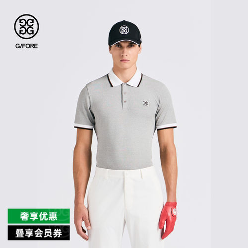 G/FORE吉福官方男士高尔夫服装SOLID PIQUE短袖POLO衫