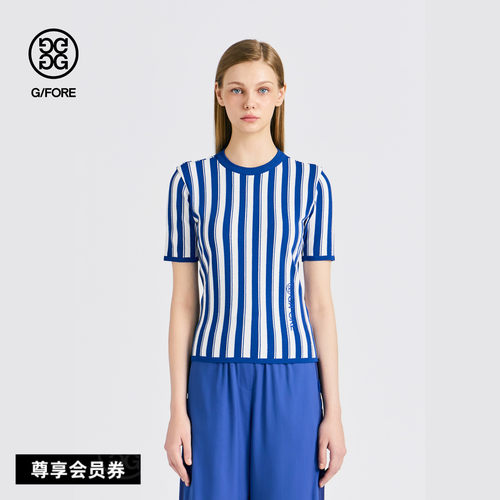 G/FORE吉福官方秋冬女士高尔夫服装SWEATER短袖针织衫