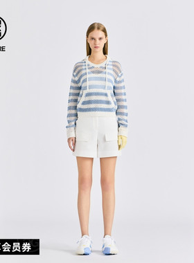 G/FORE吉福官方春夏新品女士高尔夫服装圆领毛衣