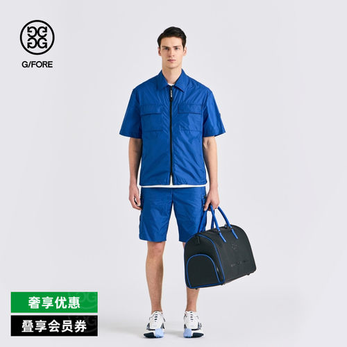G/FORE吉福官方春夏男士高尔夫服装SET-UP SHIRKET半袖夹克
