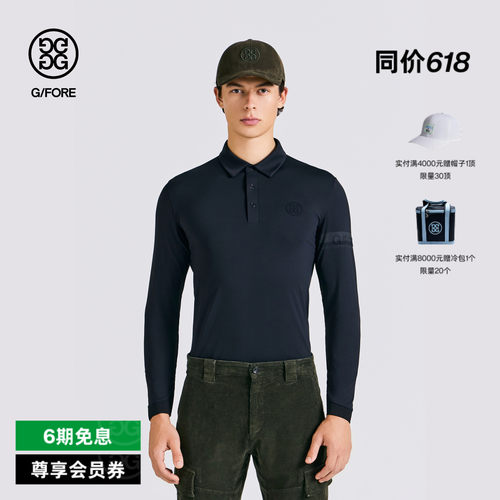 G/FORE吉福官方秋冬男士高尔夫服装WINTER长袖POLO衫