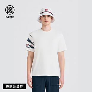 G/FORE吉福官方春夏新品男士高尔夫服装COLOURBLOCK针织T恤衫