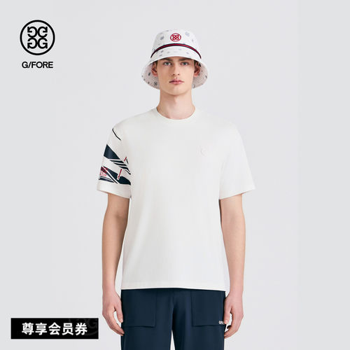 G/FORE吉福官方春夏新品男士高尔夫服装COLOURBLOCK针织T恤衫