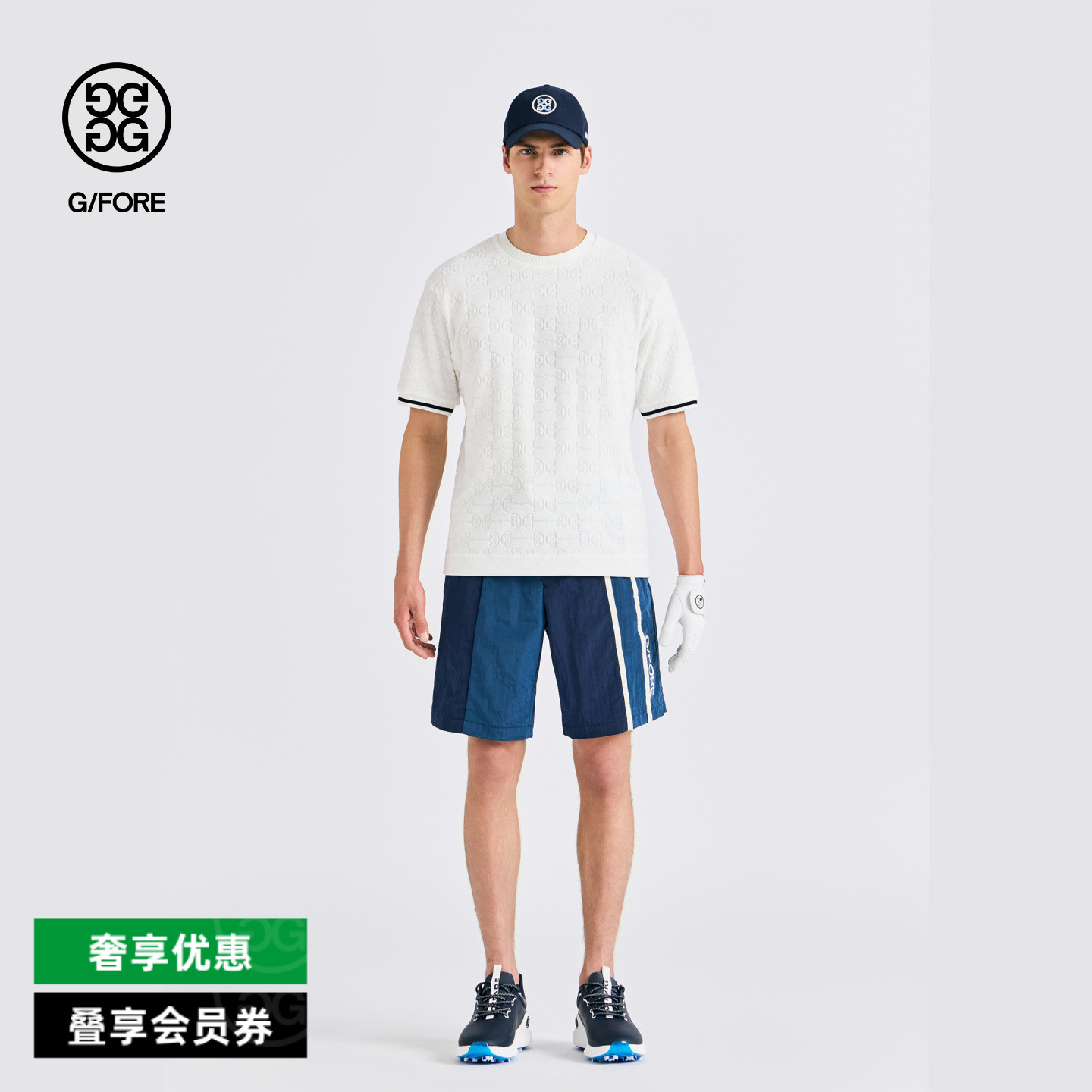 G/FORE吉福官方春夏男士高尔夫服装SHORTS短裤 - 实物图