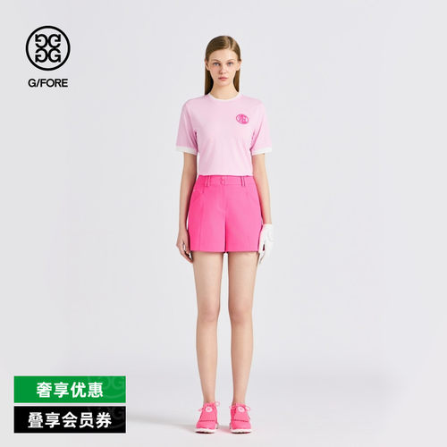 G/FORE吉福官方女士高尔夫服装CREWNECK短袖T恤衫