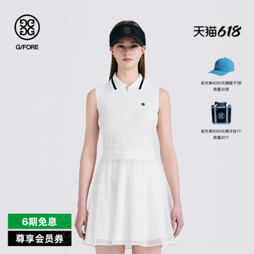 G/FORE吉福官方早秋新品女士高尔夫服装SLEEVLESS DRESS连衣裙