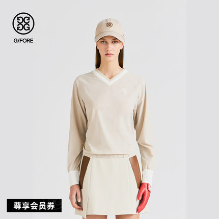 G/FORE吉福官方早秋新品女士高尔夫服装PULLOVER V领衫