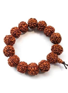 尼泊尔爆肉五瓣大金刚菩提子文玩手串男女盘O玩菩提手串男款盘玩