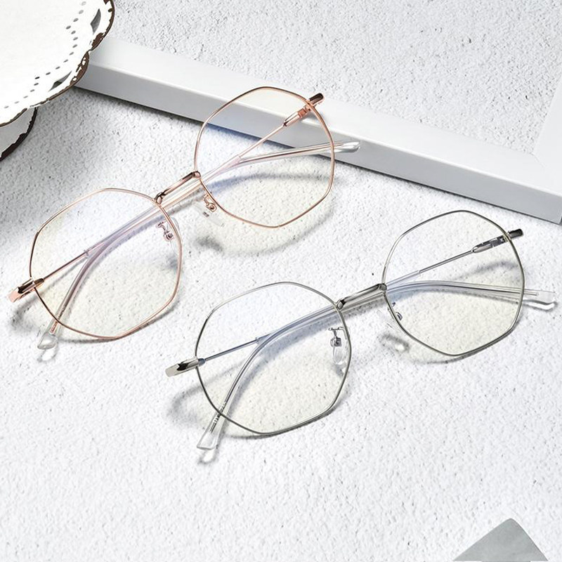 超轻大脸多边形近视眼镜框女可配有度数网红款男韩版潮素颜眼睛架,ZIPPO/瑞士军刀/眼镜,定制成品光学镜,淘宝优惠券,粉丝福利购,淘宝优惠卷