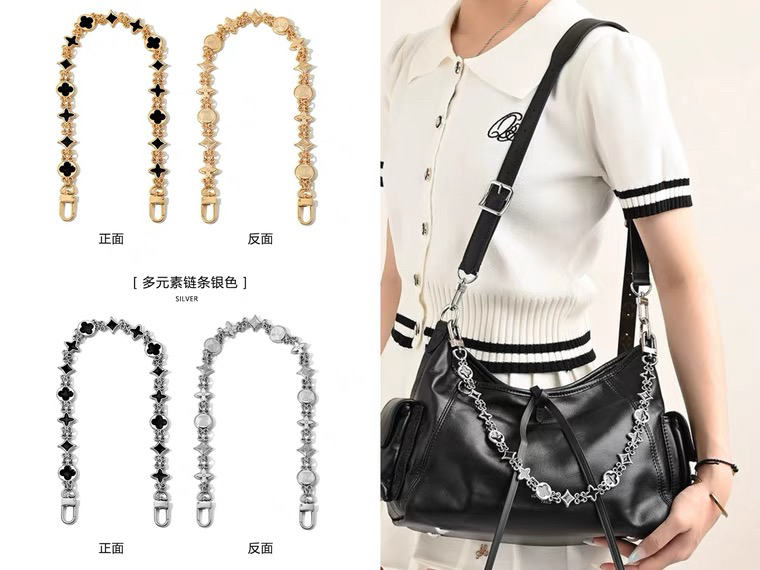 适用lv carryall黑武士cargo包链条手提金属链条装饰包链配件单买