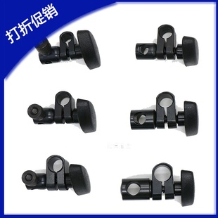 钢制 360度旋转可调角度十字夹管夹支柱光杆固定夹调节表杆连接头