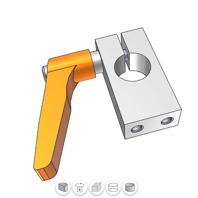 带夹紧把手型 接近开关感应器传感器支柱固定夹 光电开关安装支架