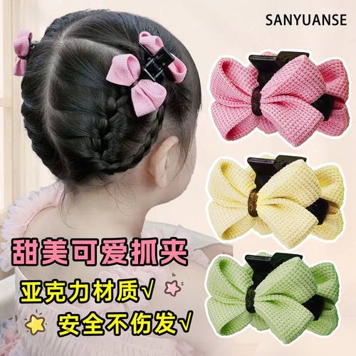 甜美小抓夹双面布艺公主蝴蝶结