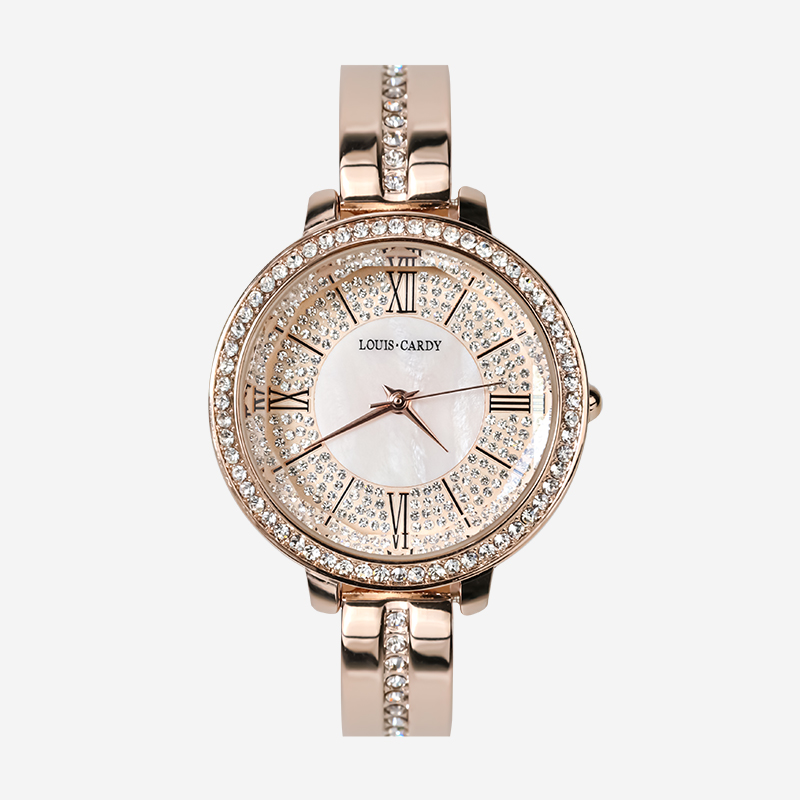 路易卡迪 宠粉福利 antares手表时尚精致高级女表 玫瑰金配礼盒