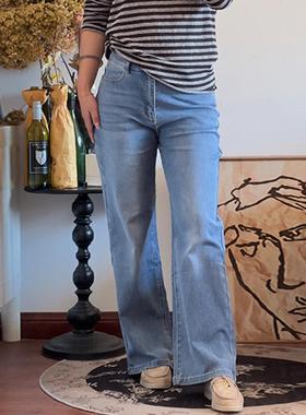 大码女装宽松阔腿牛仔裤女2025春秋款加肥加大休闲裤高个子加长潮