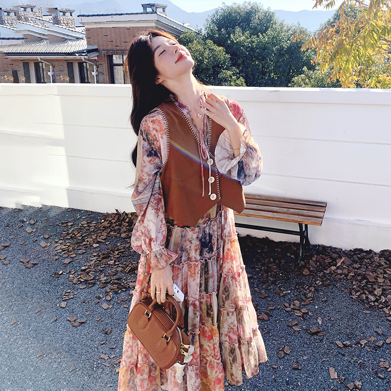 城市游牧风穿搭连衣裙套