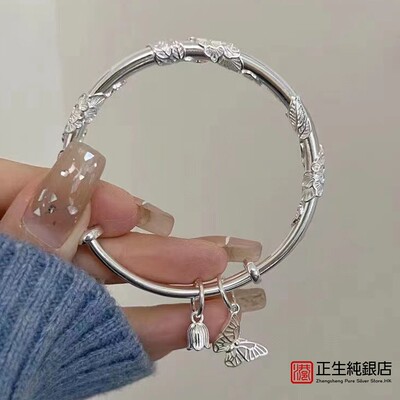 正生百搭女银时尚手镯