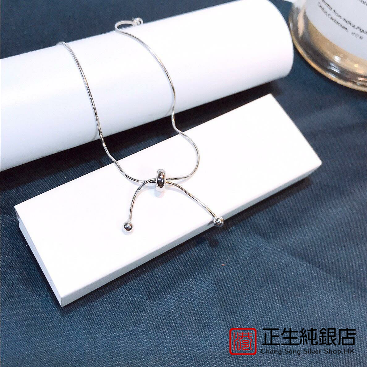 香港正生银饰s925纯银新品时尚拉扯蛇骨脚链潮流个性百搭女饰礼物