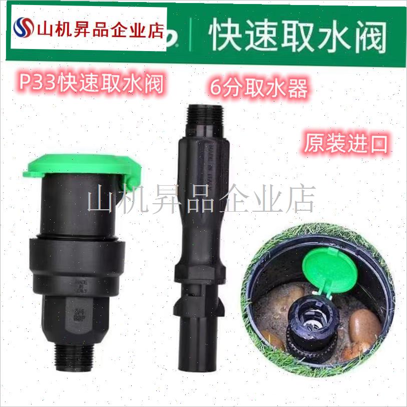 原装进口P-33取水阀6分快速取水器钥匙杆X园林绿化草坪.