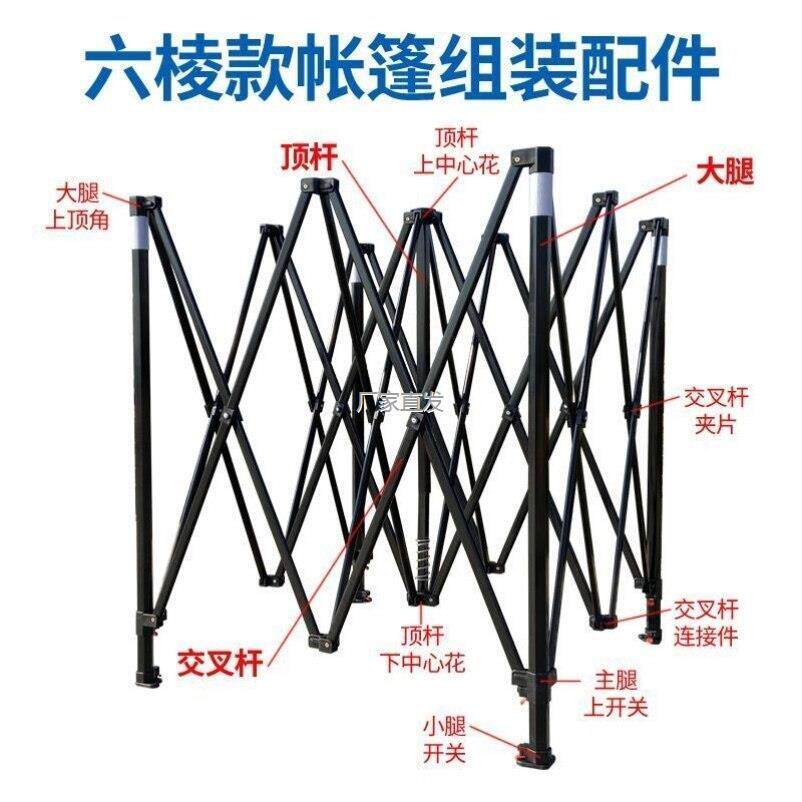 六l棱遮阳棚雨棚零件帐