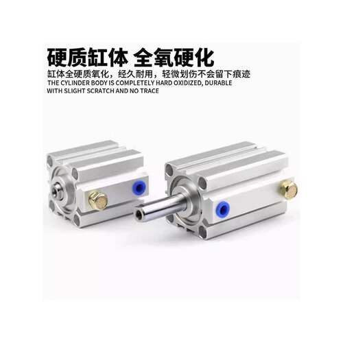 亚德客原装单动薄型气缸SSA16/20/25/32/40/50/63X5X10X20X30S-B