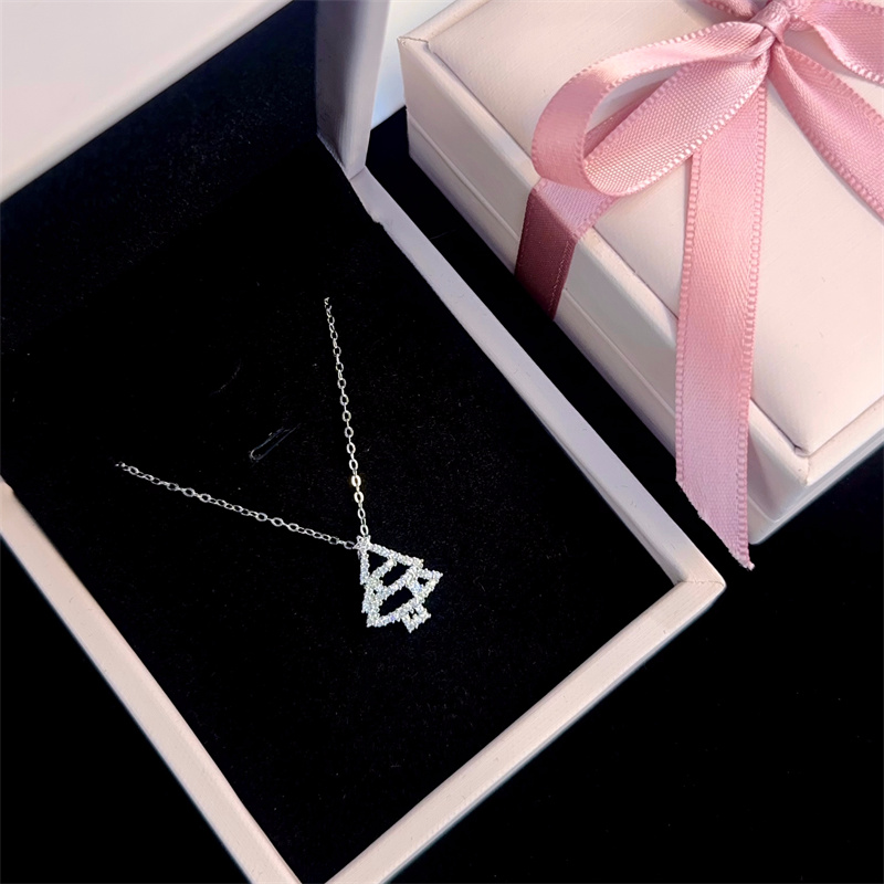 圣诞树纯银项链送闺蜜生日礼物