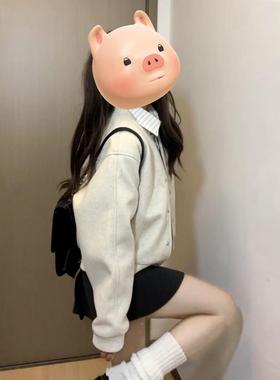 高级感小CAW46608香风棒球服外套5女早秋202夹新款小个子韩系克季