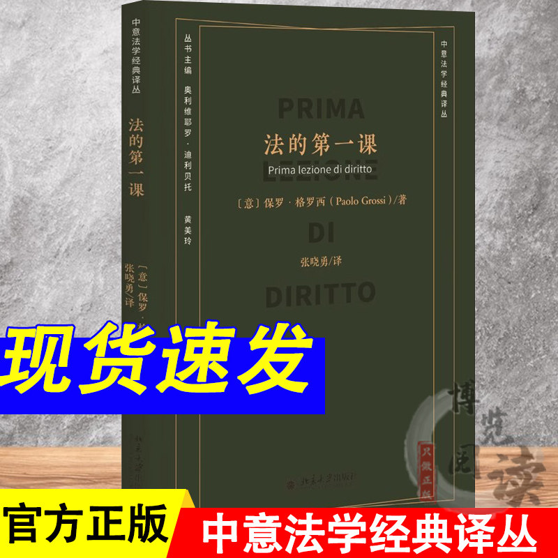 法的第一课 保罗格罗西 张晓勇译 中意法学经典译从 法律概念 法的表现形式 法学入门读物 法律学习方法 北京大学出版社