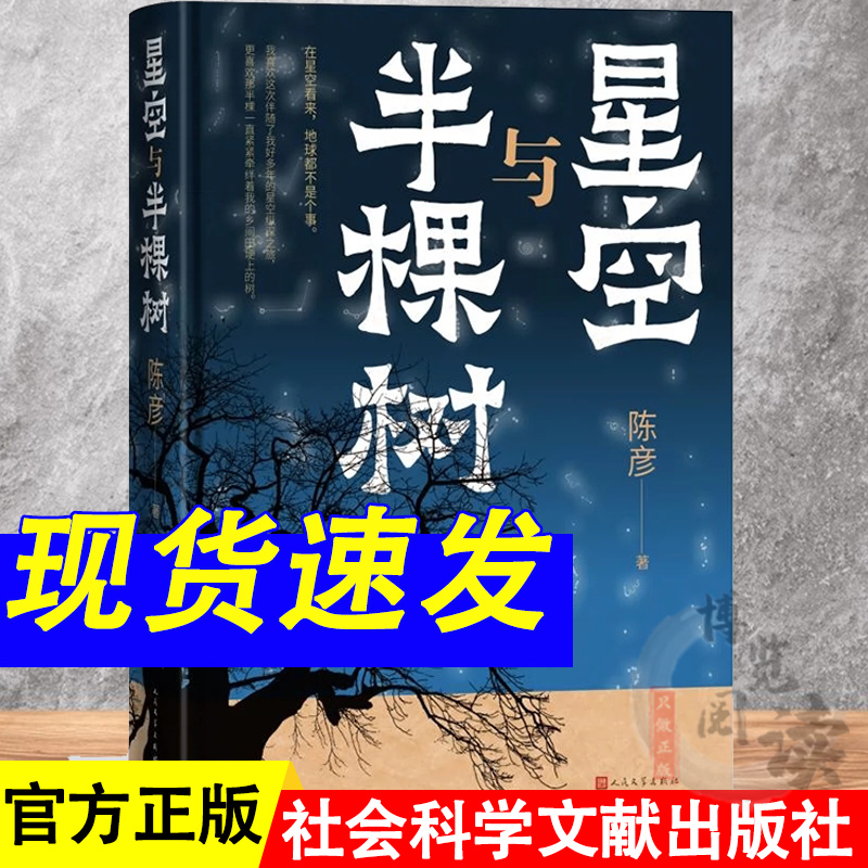 星空与半棵树 陈彦 星空半棵树乡村宇宙星星猫头鹰乡村全景与基层社会生态的中国式书写人民文学出版社