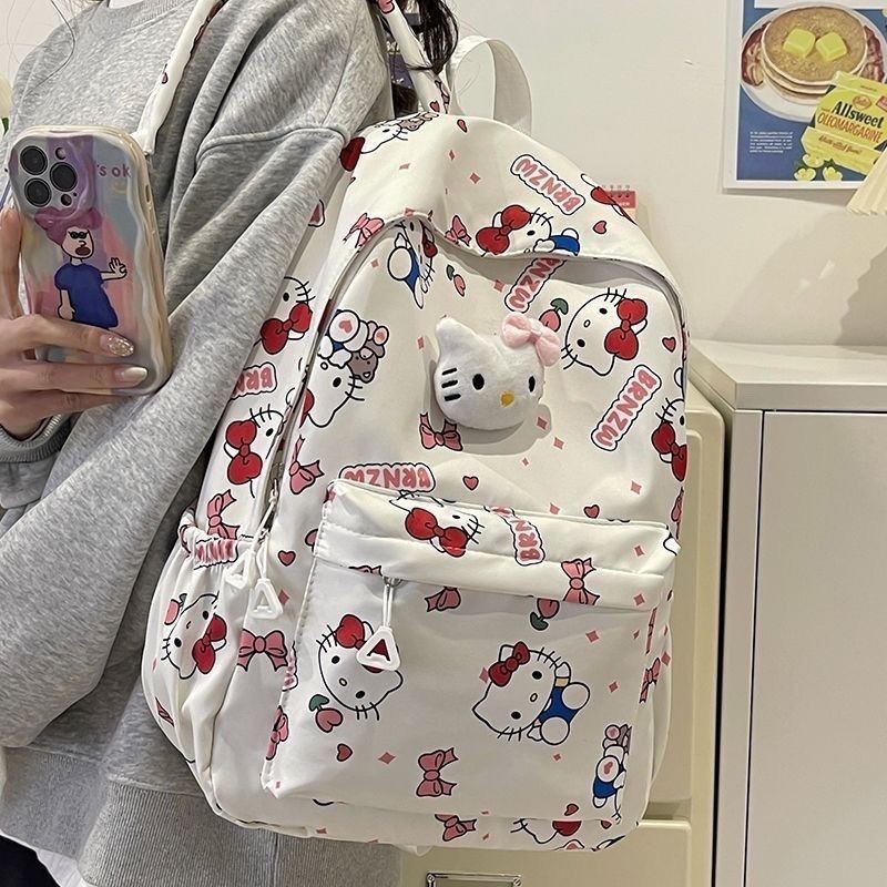 HelloKitty书包大容量多巴胺少女凯蒂猫可爱卡通双肩背包学生便携