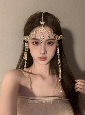 BXA西域公主万圣节楼兰少女流苏发饰异域波西米亚风头饰额饰头链