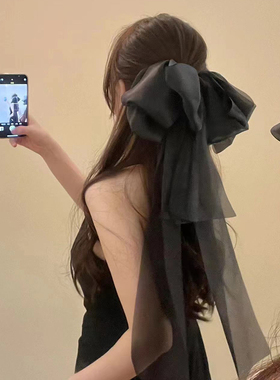 BXA在逃公主~超仙气质大蝴蝶结头饰后脑勺弹簧夹长款飘带发夹发饰