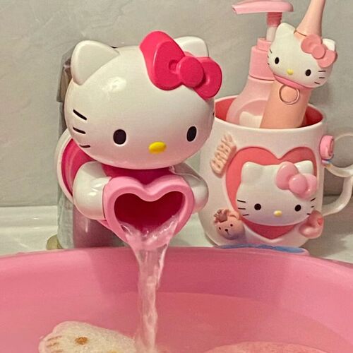 可爱猫咪水龙头延伸器防溅水
