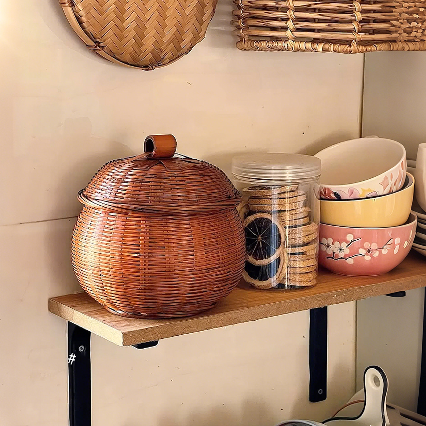 竹编鸡蛋收纳盒家用厨房鸡蛋篓多功能蔬菜水果生姜大蒜储物编织篮,收纳整理,食物收纳盒,淘宝优惠券,粉丝福利购,淘宝优惠卷