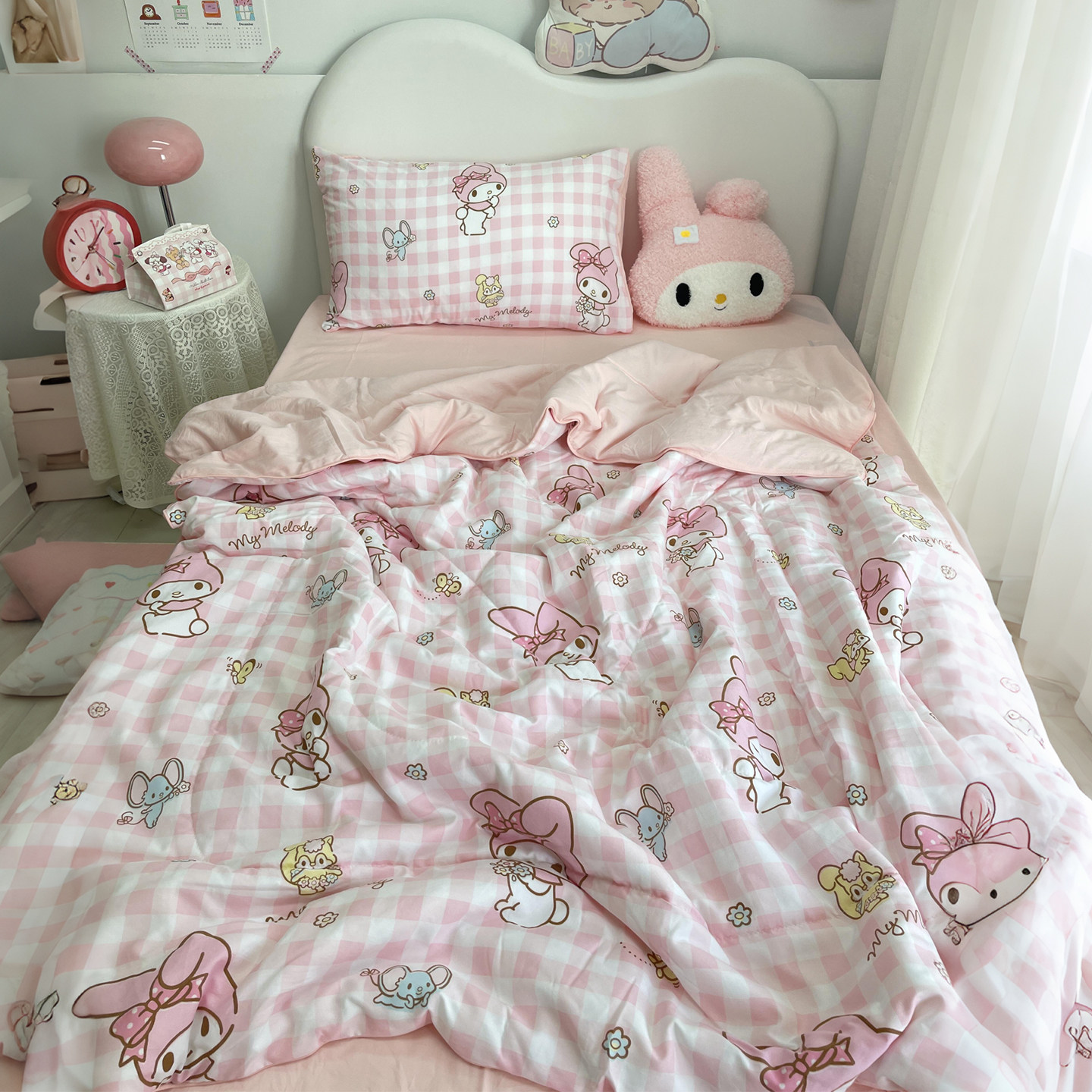 夏凉被可机洗学生宿舍幼儿园午睡盖毯家用双人夏季空调被大豆纤维