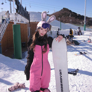 可爱兔耳朵滑雪头盔装 配饰电动摩托车滑板通用 饰帽套女单双板个性