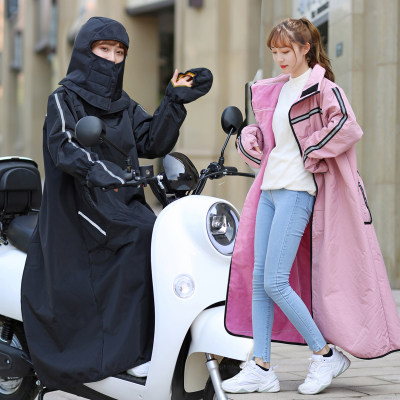 加绒加厚保暖防水电动车挡风被