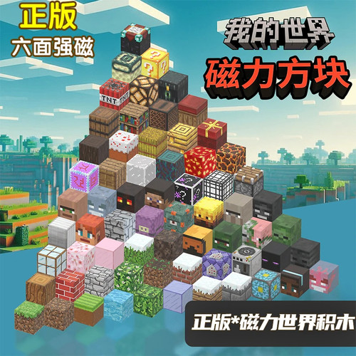 正版我的积木世界磁力方块