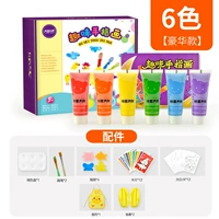 6-цветная пальчиковая краска в роскошном стиле [легко мыть]