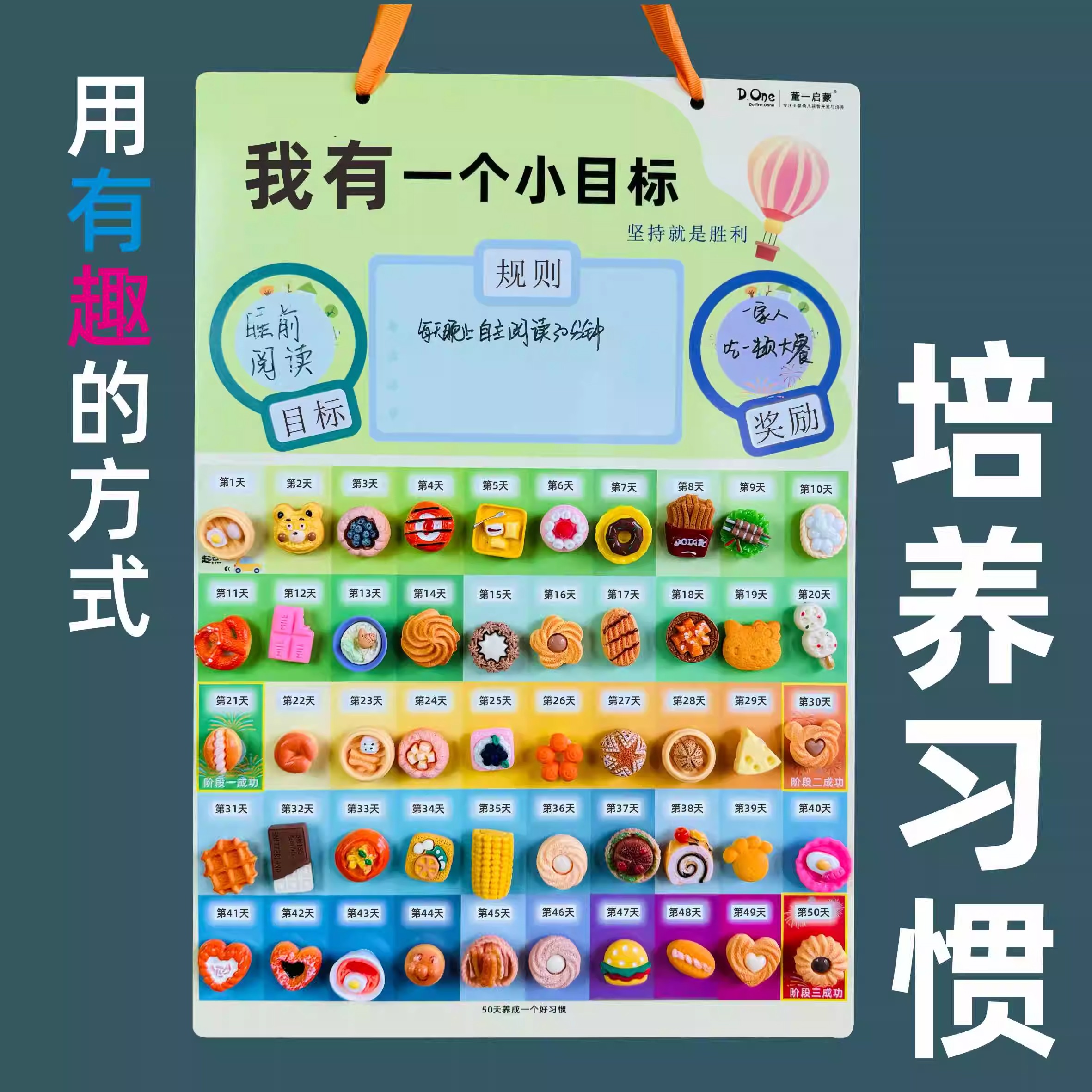 儿童奖励记录表成长自律表学习计划孩子的积分卡家庭表扬时间管理墙贴贴纸幼儿园好习惯养成宝宝板小红花打卡