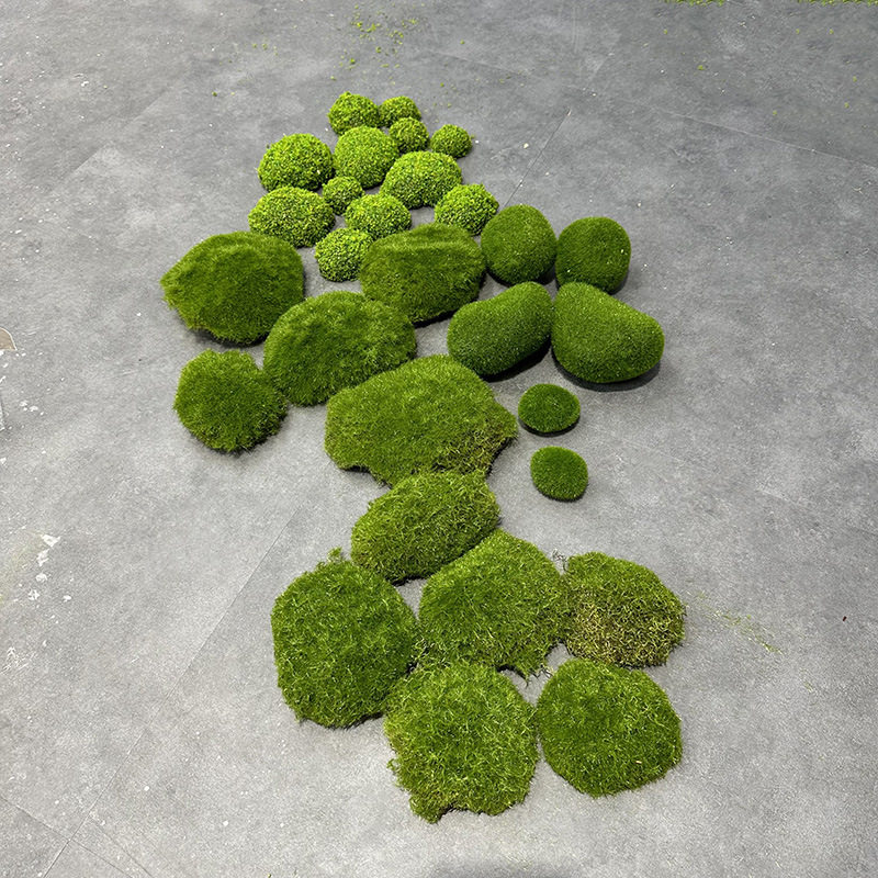 仿真苔藓植毛青苔石摆件