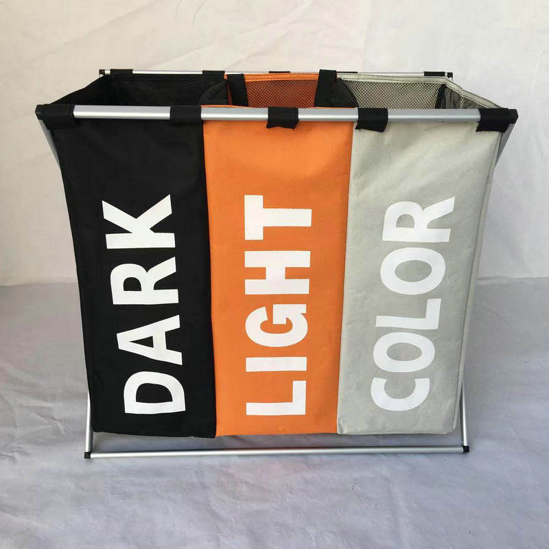 分类收纳衣物折叠收纳篮牛津布脏洗衣袋衣物三衣篮色筐收纳三格,收纳整理,脏衣篮,淘宝优惠券,粉丝福利购,淘宝优惠卷