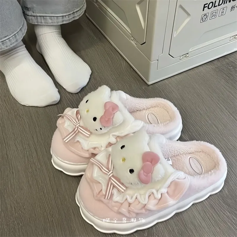 HelloKitty可爱卡通棉拖鞋女款