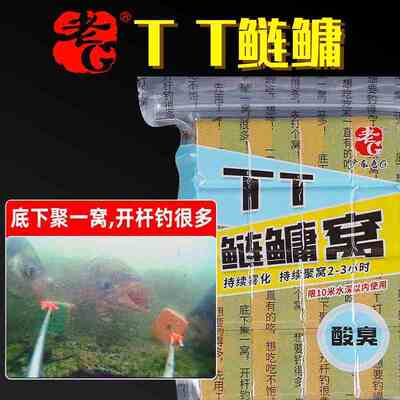 老GTT鲢鳙窝 酸臭味鲢鳙大头鱼饵底窝料黑坑野钓专用聚窝诱鱼饵料