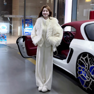 【中古世家•一衣四穿】千金风环保毛毛皮草马甲女冬季毛毛外套