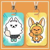 没素质 角巴兔校园卡可爱身份证卡套饭卡公交学生水卡门禁卡卡套